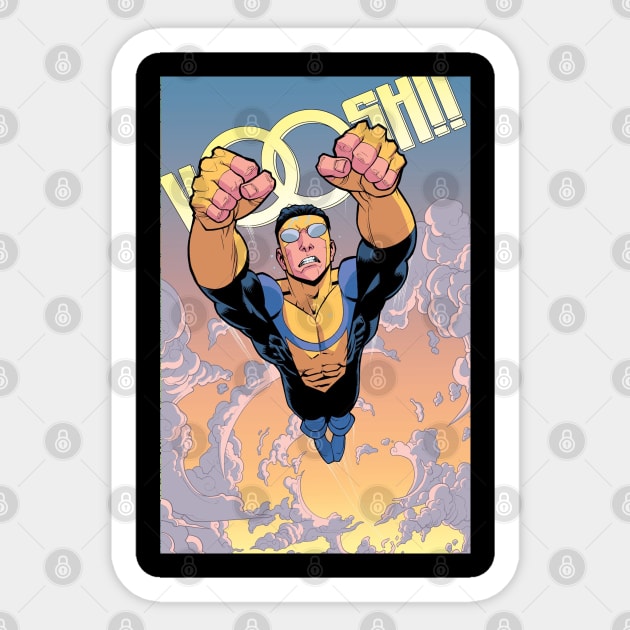 invincible poster Sticker by super villain